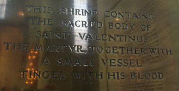 St Valentine shrine